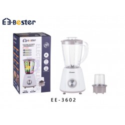 خلاط كهربائي إي-بيستر 1.5 لتر مع مطحنة ، سرعتان – موديل EE-3602