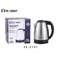 غلاية كهربائية إي-بيستر ستانلس ستيل، سعة 2 لتر، 1800 واط – موديل EE-2101