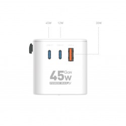 رأس شاحن جداري عالمي – قدرة 45 واط AW1005